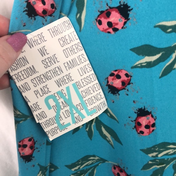 Lularoe Azure Skirt 2xl - Picture 2 of 3